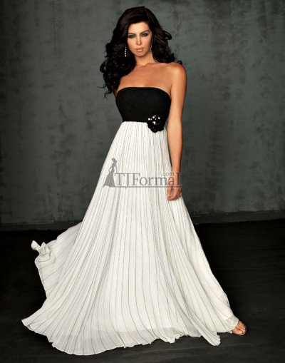 black and white prom dresses	